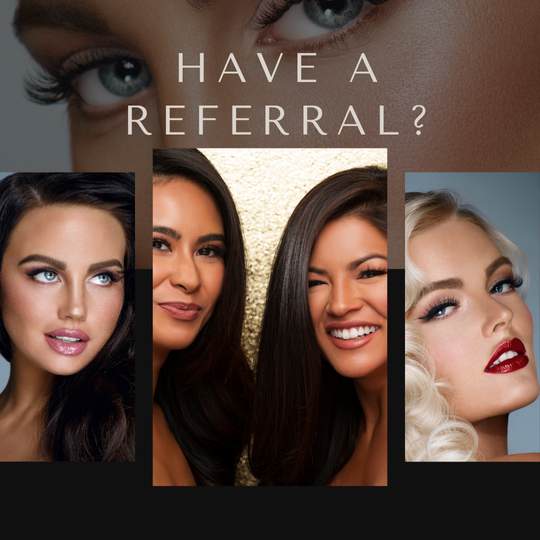 Referral social graphic for a beauty brand