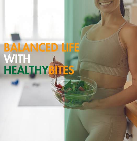 Balanced life wellness social post