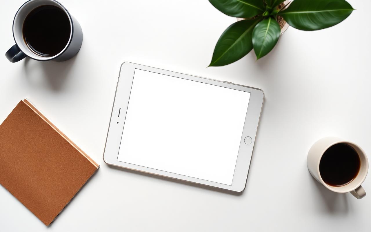 Lead magnet ebook mockup on a tablet